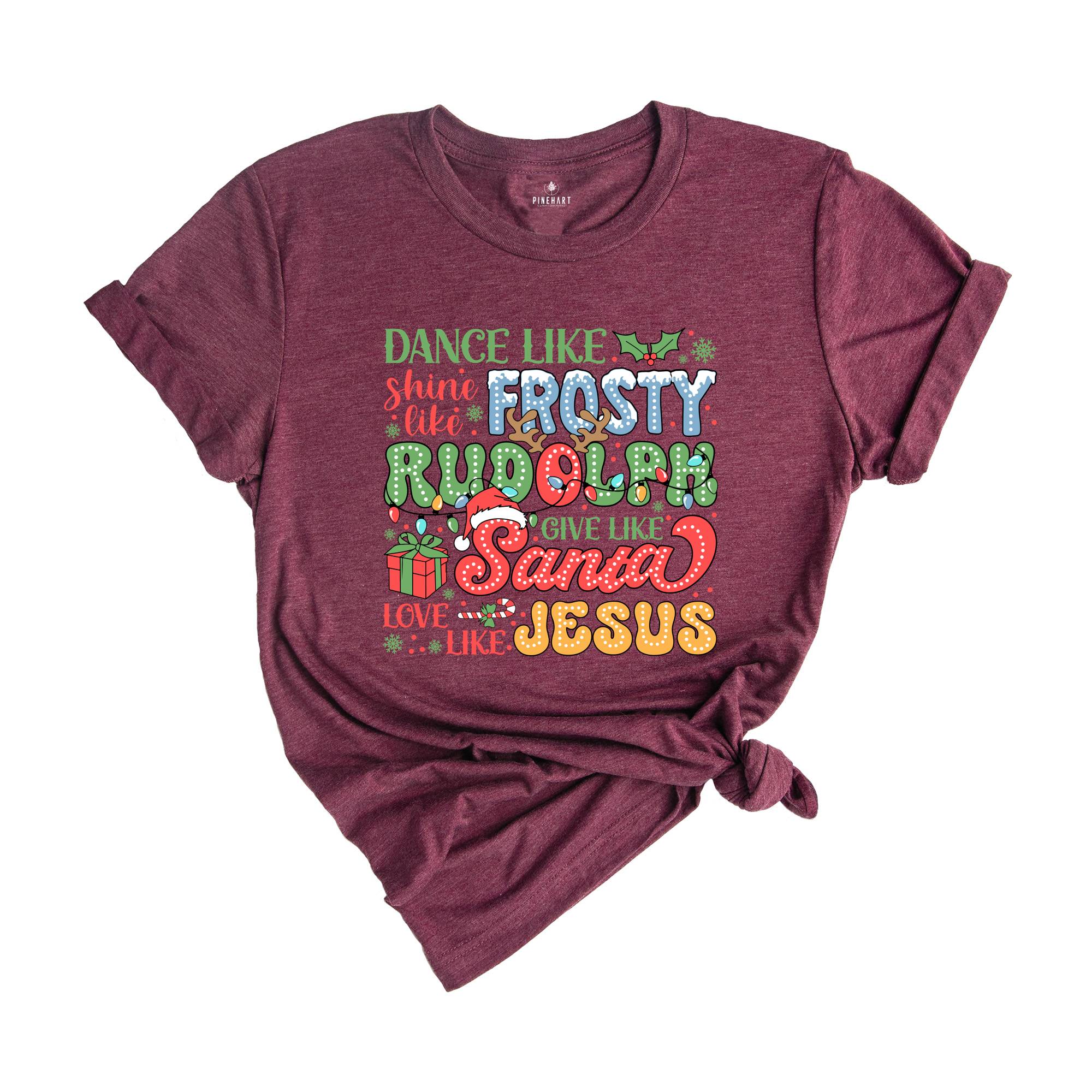 Love Like Jesus Christmas Shirt, Faith Christmas, Cute Christmas Tee, Bible Verse Christmas Shirt, Jesus Lover Shirt, Xmas Gift