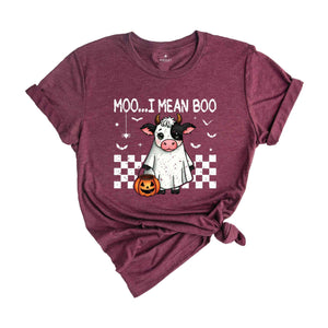 Moo I Mean Boo Shirt, Cute Halloween Shirt, Cow Halloween Shirt, Spooky Vibes Shirt, Cow Lover Shirt, Animal Lover Shirt, Halloween Gift