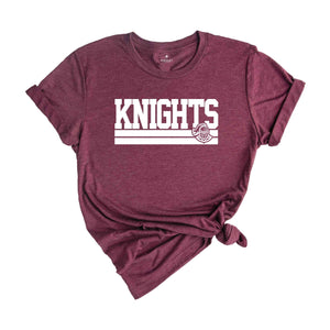 Knights Shirts, Sports Shirt, High School Sports Tee, Knights Mascot Shirt, Knights Spirit Shirt, School Spirit Shirt, Knights Football