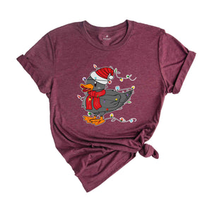 Christmas Duck Shirt, Funny Christmas Shirt, Cute Duck Shirt, Duck Shirt, Christmas Party Tee, Christmas Gift, Happy Christmas Shirt