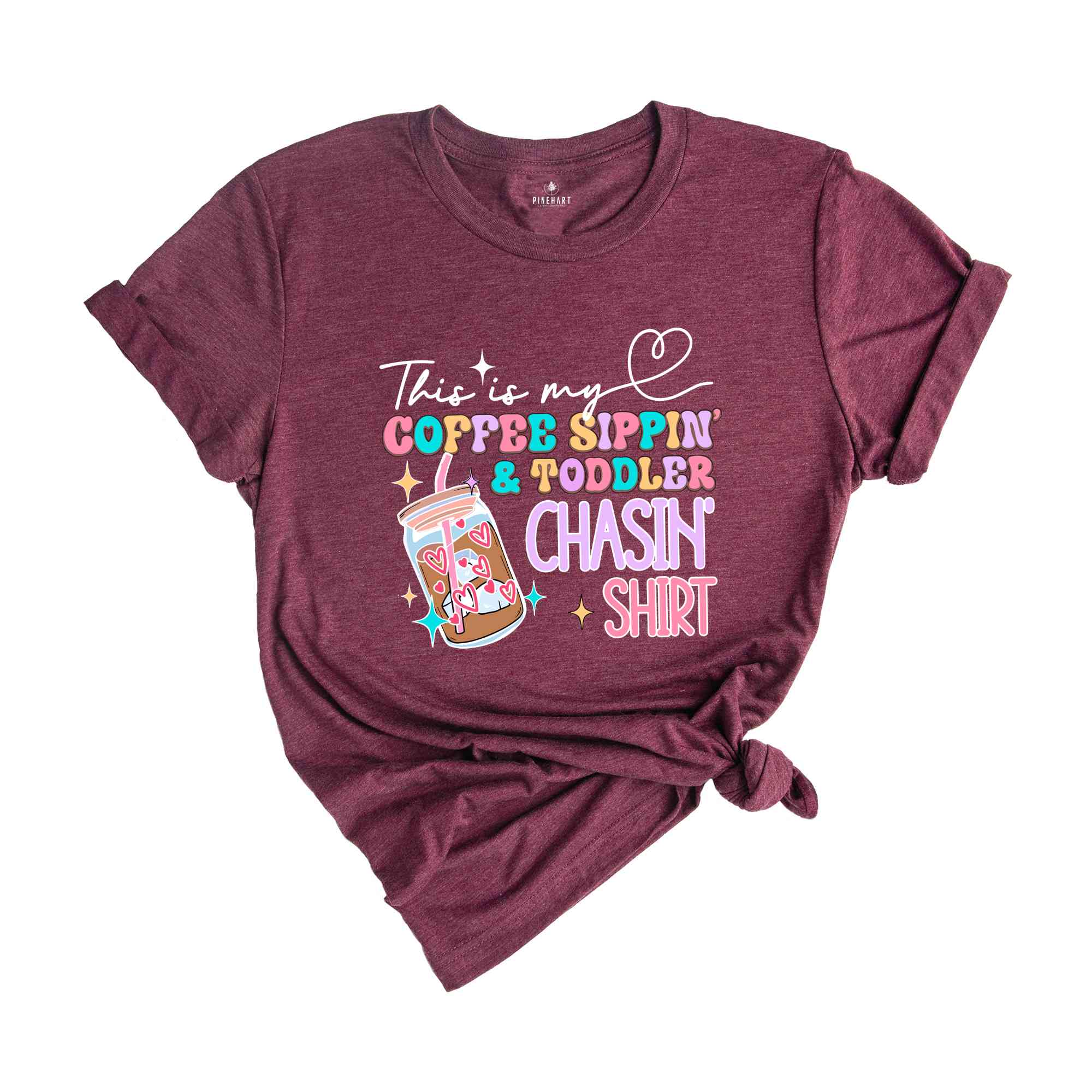 This Is My Coffee Sipping And Toddler Chasing Shirt, Kids Mom Life, Funny Mom T-Shirt, Coffee Funny Shirt, Mom Coffee Tee