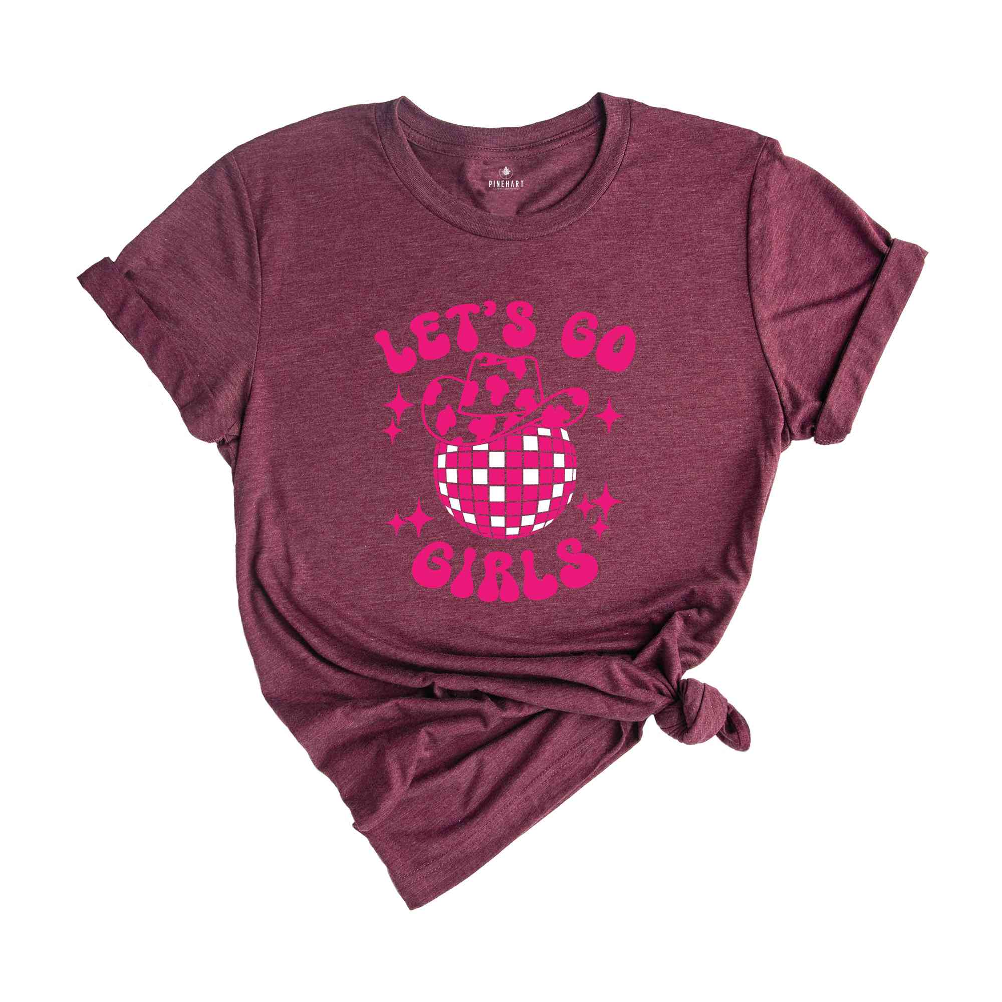 Lets Go Girls T-Shirt, Cowgirl Hat Shirt, Bachelorette Party Matching Shirts, Girls Trip Shirts, Bridesmaids Gifts, Bachelorette Cruise Tee