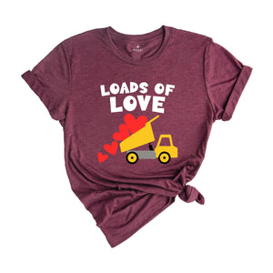 Loads Of Love T-shirt, Valentines Day Truck Shirt, Valentines Day Tee, Couple Matching Shirt, Valentines Day Gift