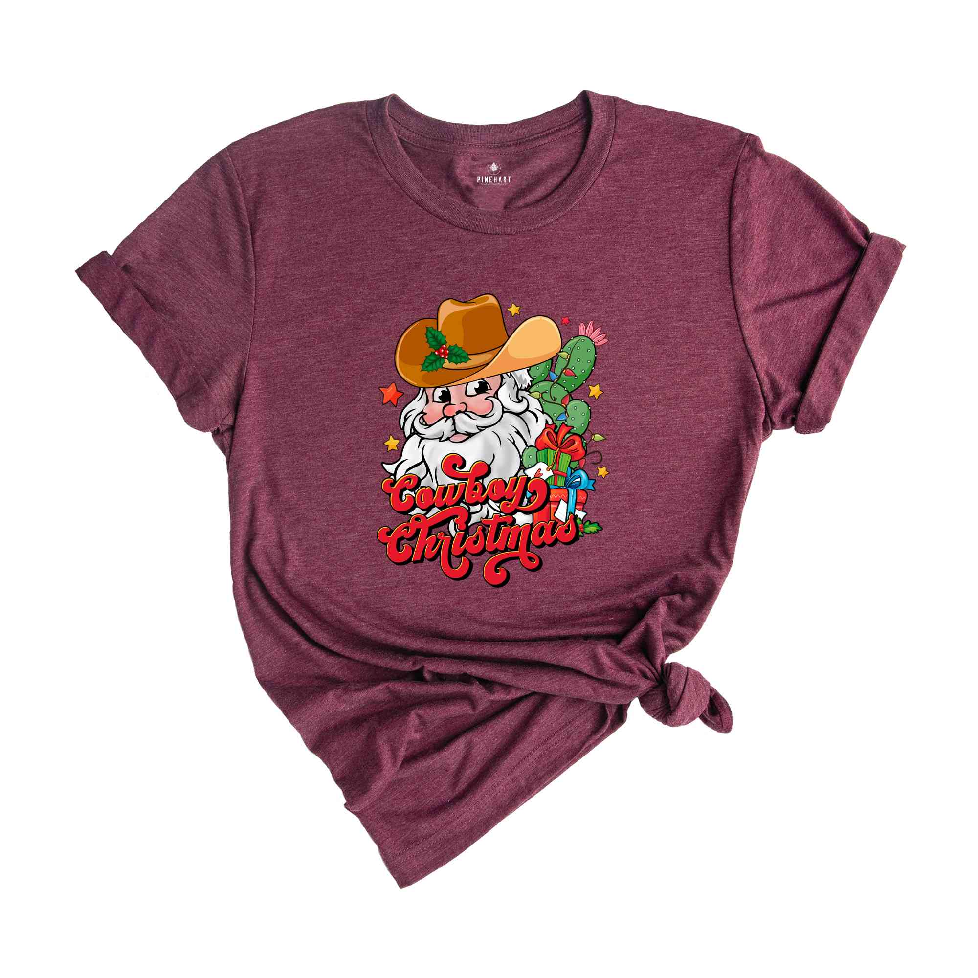 Christmas Cowboy Shirt, Funny Christmas Shirt, Cowboy Shirt, Santa Shirt, Christmas Gift, Cute Christmas Shirt, Christmas Party Shirt