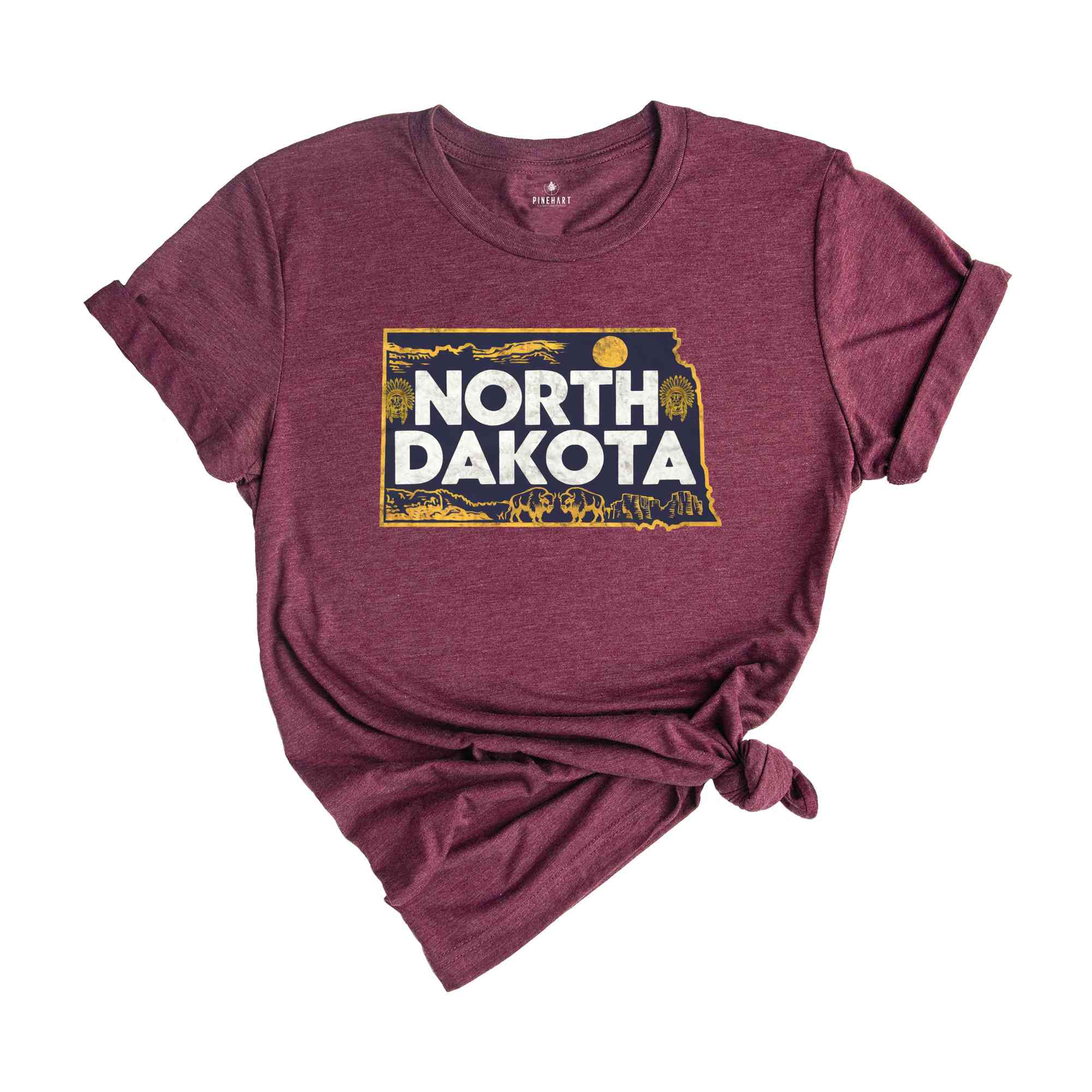 !Retro State Of North Dakota Shirt, State Of North Dakota Shirt, State Shirt, North Dakota Shirt, North Dakota Lover Shirt, Family Trip Tee