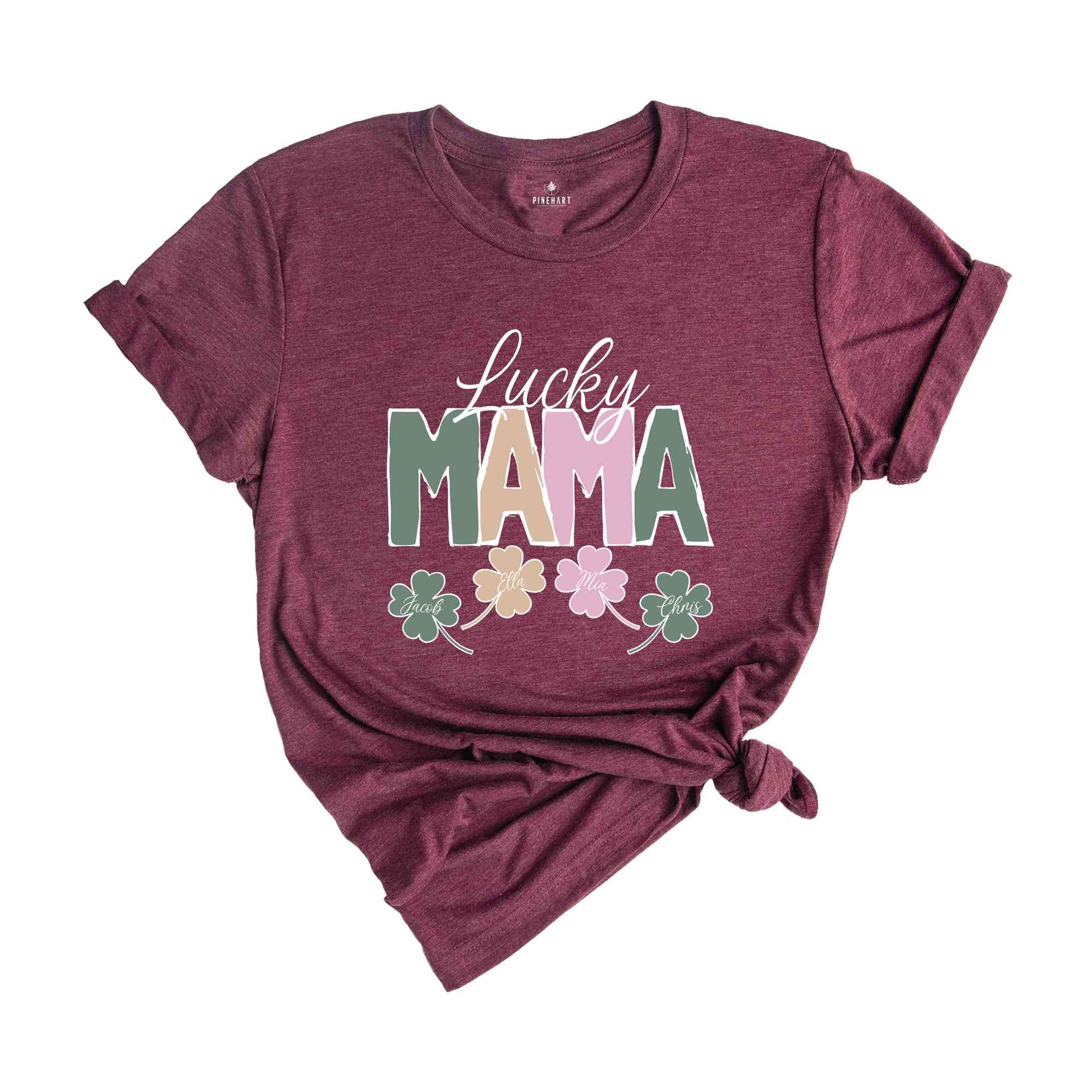 Lucky Mama St. Patrick's Custom Shirt, Mama Shirt, Lucky Mama Tee, St. Patrick's Shirt, Custom Shirt, Clover Shirt, Lucky Mama Custom Tee