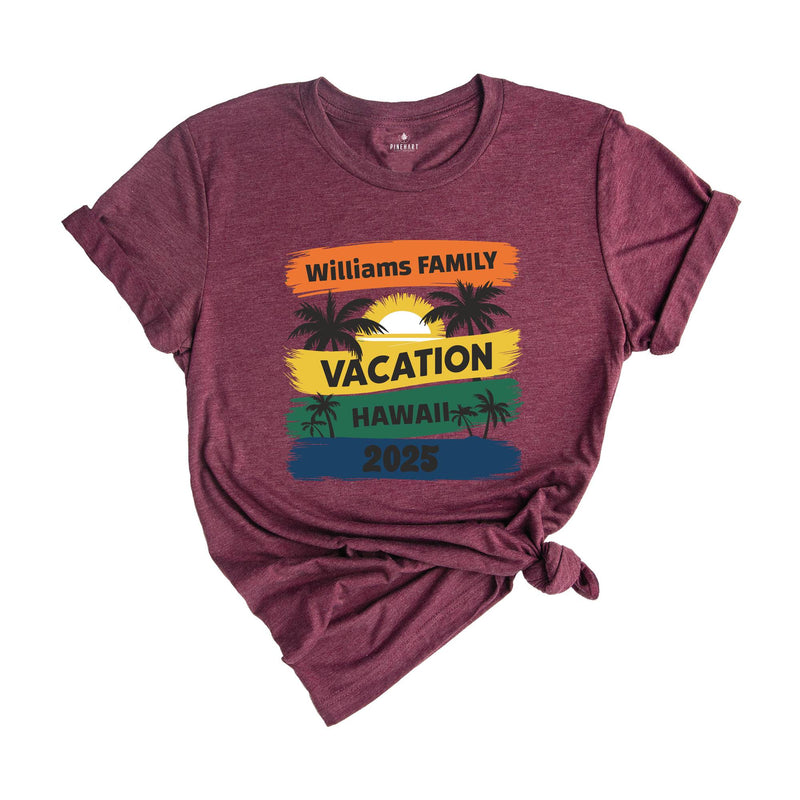 Family Vacation 2025 Shirt, Matching Family Trip Shirt, Personalized Family Shirt, Custom Vacation Shirt, Family Cruise Shirt, Summer Shirts