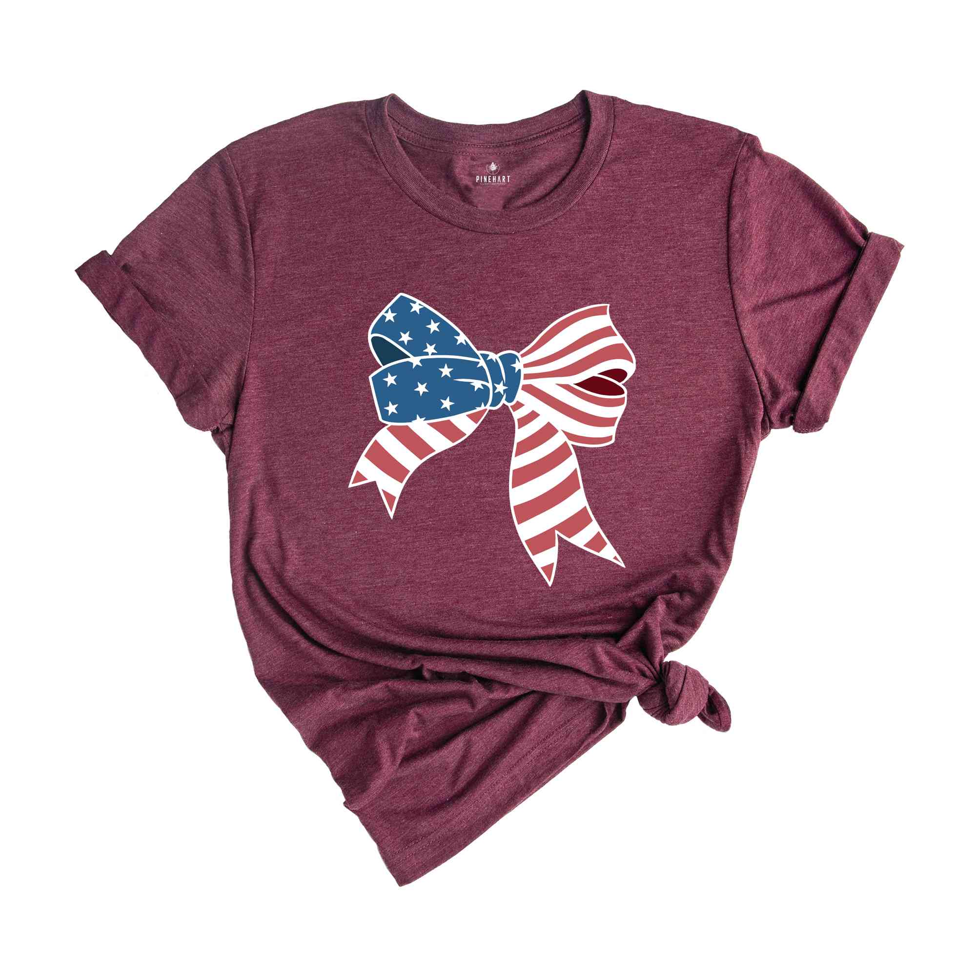 4th Of July Bow Shirt, 4th Of July Shirt, American Flag Bow, Bow Shirt, USA Shirt, America Shirt, Patriotic Gifts