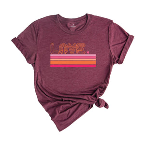 Retro Love Valentines Day Shirt, Love Shirt, Valentines Day Shirt, Heart Shirt, Cute Valentine Shirt, Valentines Day Gift, Valentines Gift