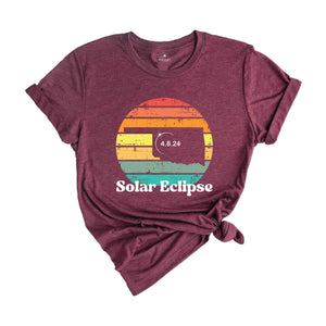 Oklahoma Solar Eclipse T-Shirt, April 8 2024 Solar Eclipse, Total Solar Eclipse Apparel, Solar Eclipse Shirt