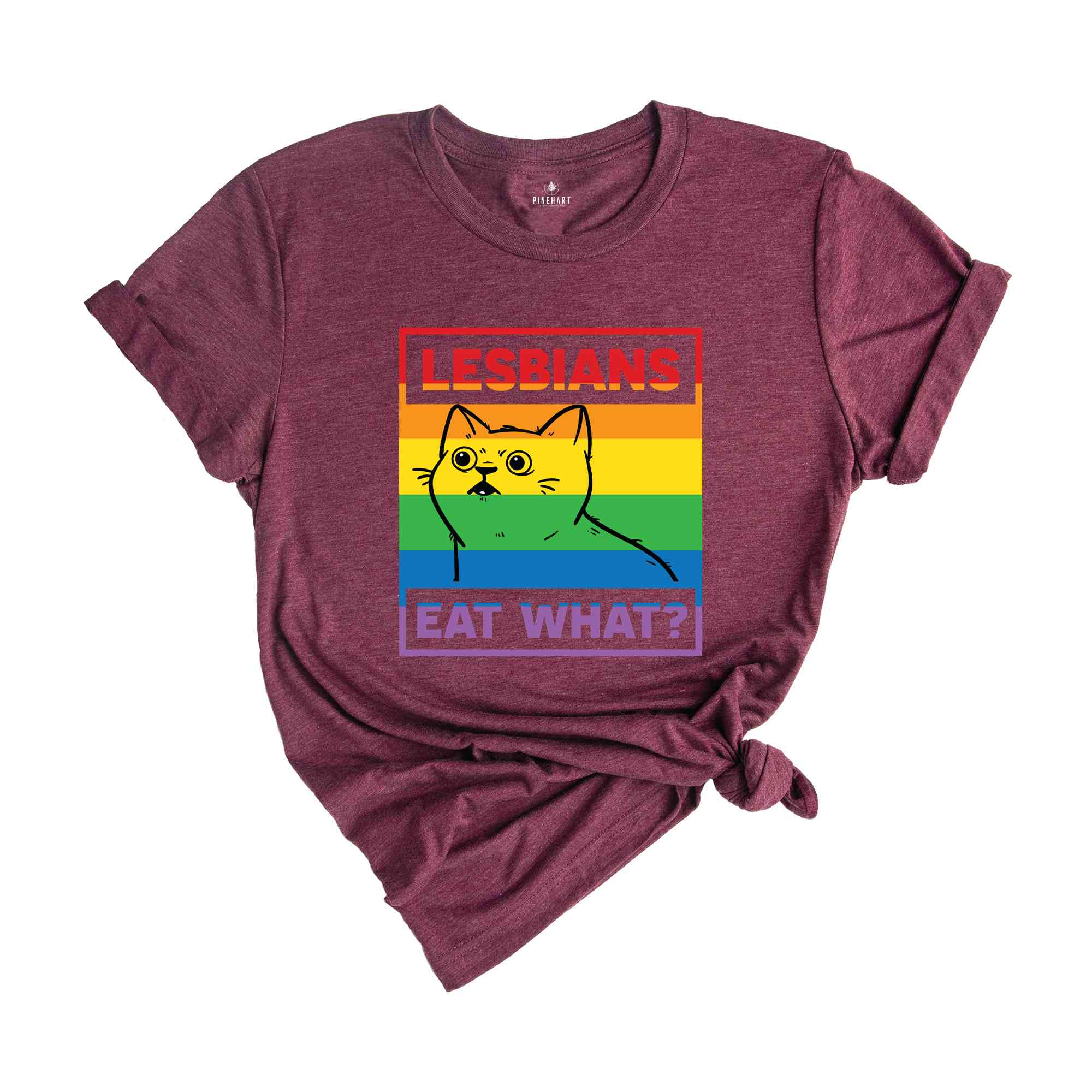 Lesbians Eat What Shirt, Lesbian Shirt, LGBT Cat Shirt, Queer Shirt, Rainbow Shirt, Gay Shirt Pride Month Shirt, LGBTQ Pride Shirt