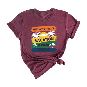 Family Vacation 2024 Shirt, Matching Family Trip Shirt, Personalized Family Shirt, Custom Vacation Shirt, Family Cruise Shirt, Summer Shirts