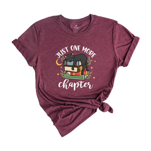 Just One More Chapter Adorable Cat Shirt, Book Lover Shirts, Librarian Shirt, Book Nerd Shirt, Gift For Book Lover, One More Chapter