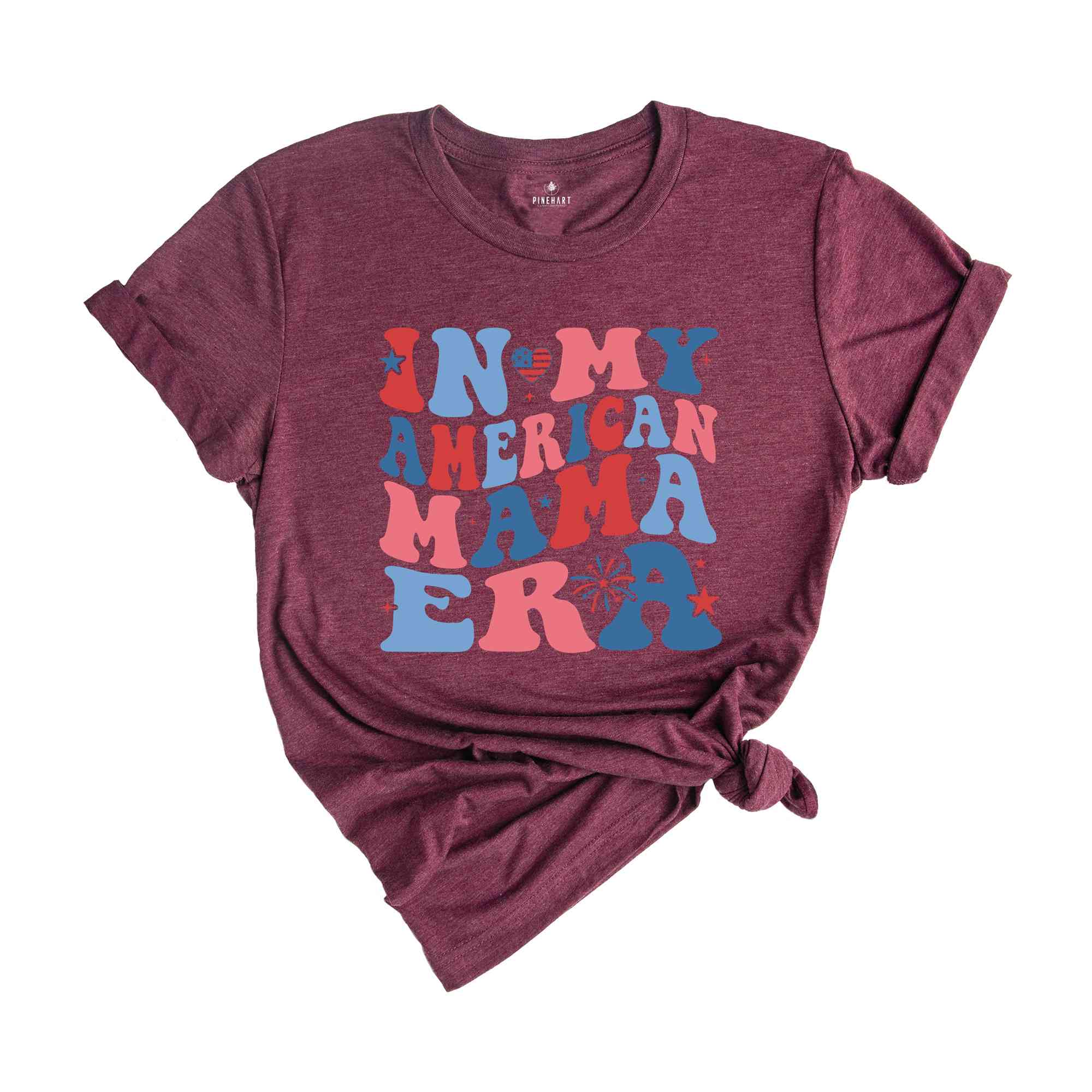 In My American Mama Era Shirt, Fourth Of July Shirt, Patriotic Shirt, Red White Blue Shirt, Independence Day Shirt, July 4th Shirt, USA Tee