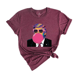 Pink Sun Glasses Trump Bubble Gum Shirt, Republican Shirt, Trump Supporters T-Shirt, Trump Sweatshirt, President 2024 T-Shirt