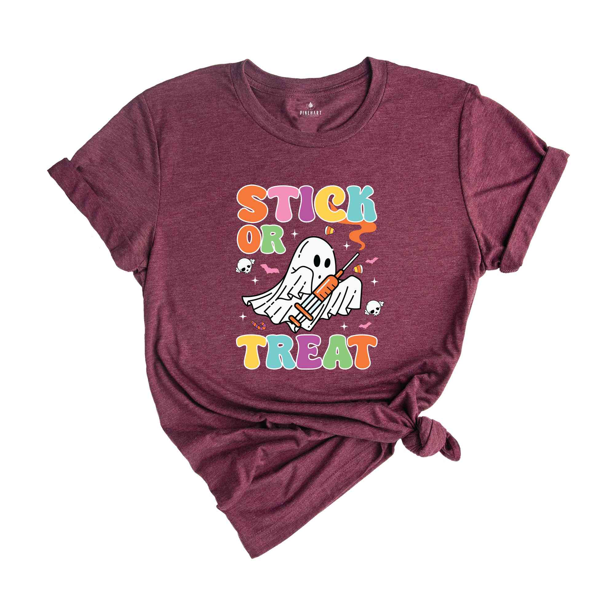 Stick Or Treat Shirt, Nurse Halloween Shirt, Nurse Ghost Shirt, Ghost Halloween Shirt, Halloween Gift, Spooky Season Shirt, Cute Nurse Gift