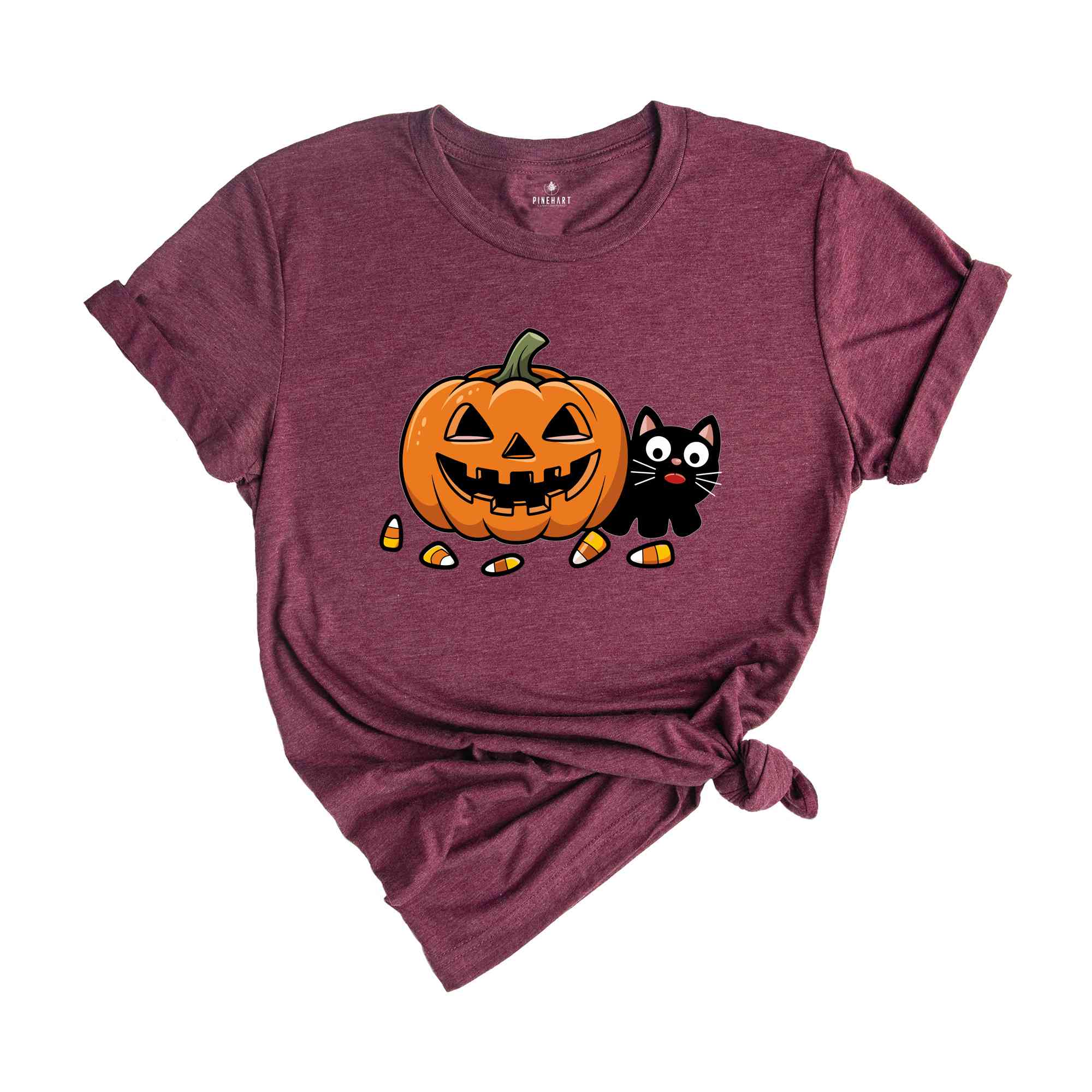 Black Cat And Pumpkin Shirt, Halloween Shirt, Vintage Black Cat Shirt, Fall Shirt, Spooky Season Shirt, Funny Halloween Shirt