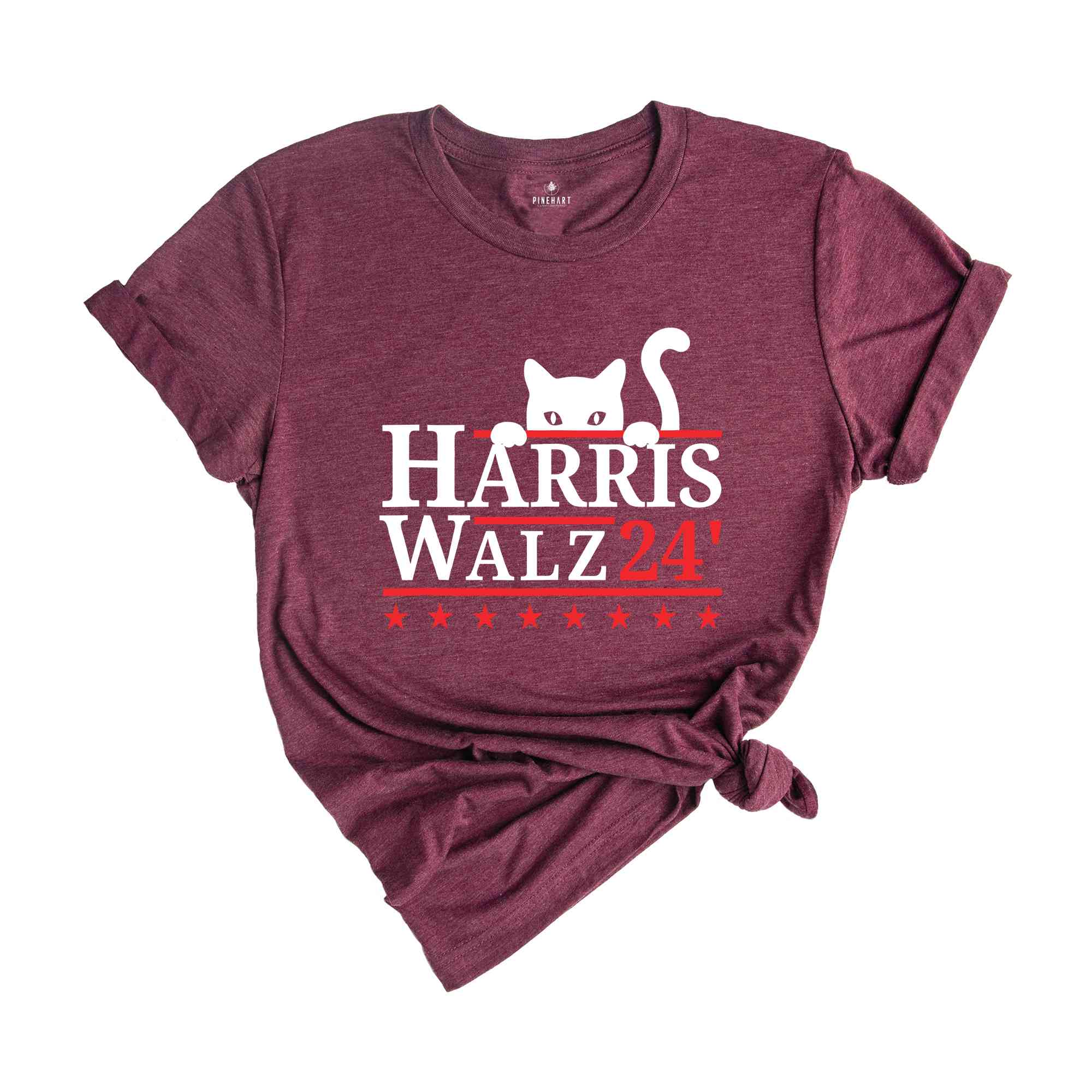 Harris Walz T-Shirt, Childless Cat Lady For Kamala Harris 2024 Tee, Kamala Harris Walz Shirt, Democrat Gifts For Kamala Supporters