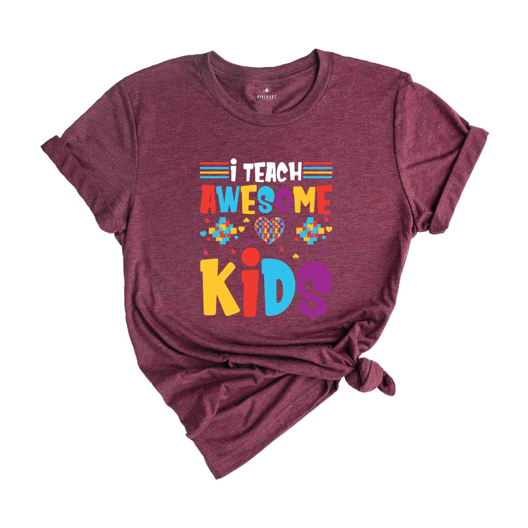 I Teach Awesome Kids T-shirt, Autism Teacher T-shirt, Teacher's Day T-shirt, Teacher Appreciation T-shirt