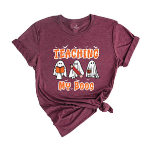 Teaching My Boos T-Shirt, Spooky Teacher Shirt, Teacher Halloween Shirt, Back To School Gifts, Ghost Teacher Tee