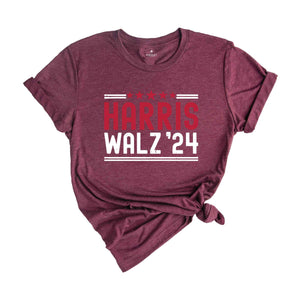 Harris Walz '24 Shirt, Kamala Walz Shirt, Madam President Tee, Kamala Shirt, Harris Walz Shirt, Usa Elections 2024