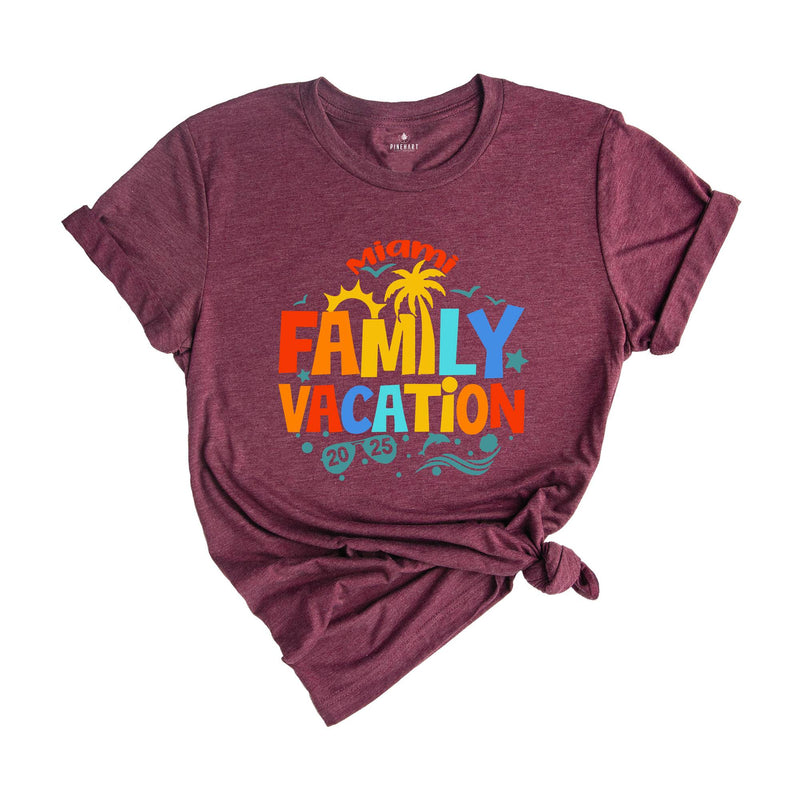 Personalized Family Vacation 2025 Shirt, Custom Vacation Shirts,2025 Family Vacation Tee, Family Trip Tee, Funny Vacation Shirts