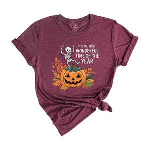 It's The Most Wonderful Time Shirt, Spooky Funny Shirt, Spooky Halloween Shirt, Retro Halloween Shirt, Garment Dyed, Fall Vibes Shirt