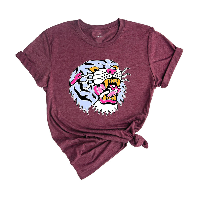 Tiger Shirt, Vintage Tiger Shirt, Tiger T-Shirt, Tiger Gift, Tiger Outfit, Tiger Face Shirt, Tiger Face Tee, Animal Shirts