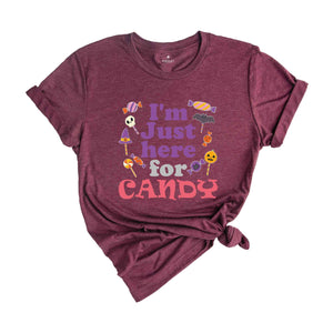 I'm Just Here for Candy Shirt, Cute Halloween Shrit for Grandkids, Cute But Spooky Halloween Shirt