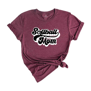 Softball Mom shirt, Retro Softball Mom Shirt, Softball tshirt, Softball Mom, Mother's Day Shirt, Mother's Day Gift