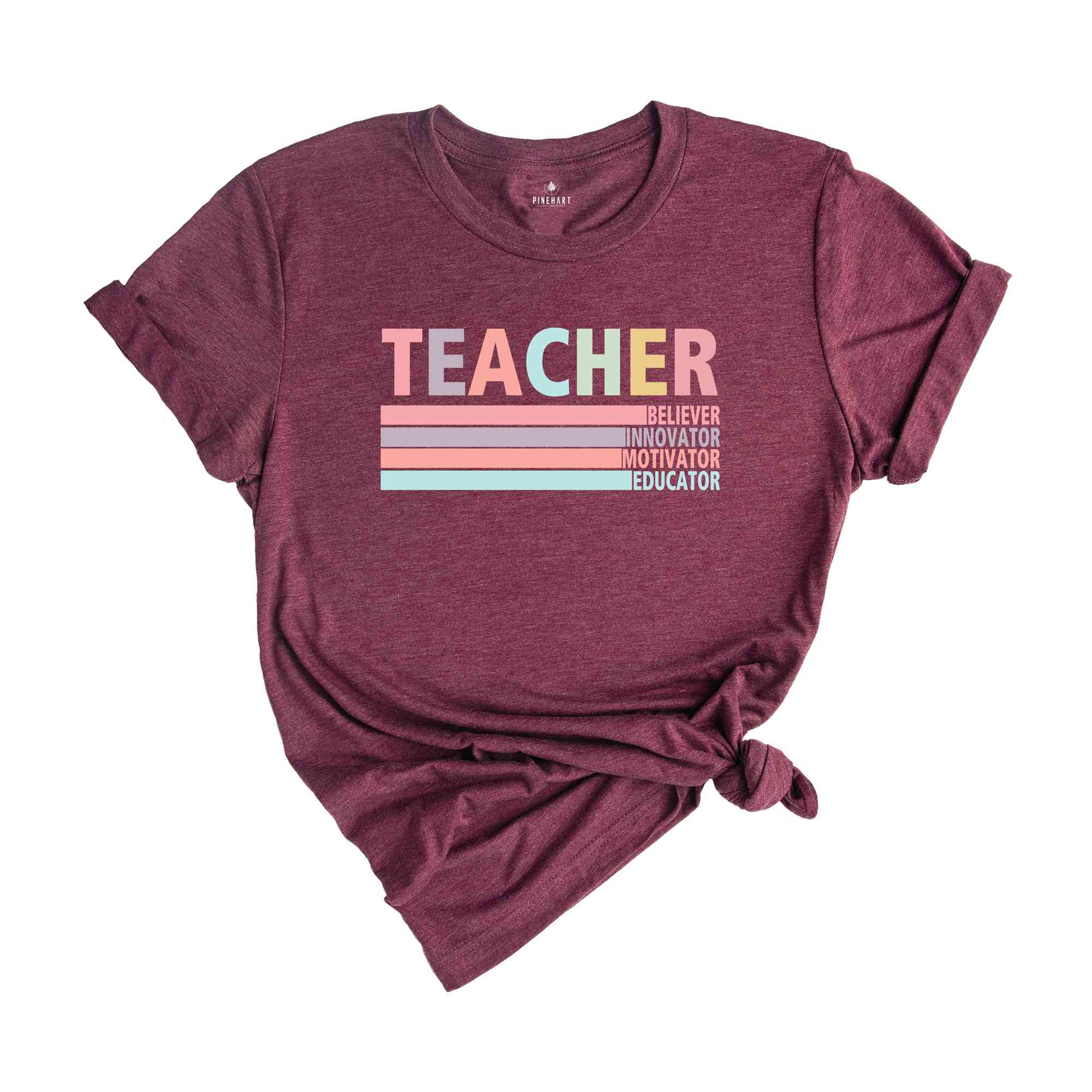 Teacher Believer Innovator Motivator Educator Shirt, Teacher Shirt, Teacher Gift Shirt, Teacher Appreciation, New Teacher Shirt