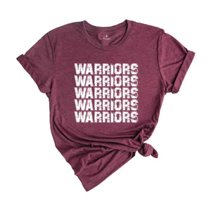 Team Mascot Shirt, Warriors Mascot Shirt, Warriors Fan Shirt, Warriors School Shirt, School Spirit Shirt, Warriors Team Shirt, Football Tee