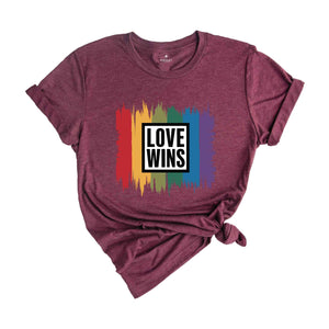 Love Wins Shirt, LGBTQ+ Shirt, Love is Love Shirt,pride rainbow shirt, LGBT Shirt, Pride Shirt,Western Pride Shirt, Equality Shirt