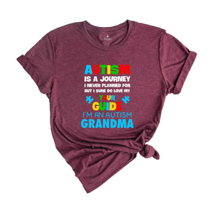 Autism Is A Journey Shirt, Autism Grandma Shirt, Autism Awareness Shirt, Neurodiversity Shirt, Puzzle Piece, ADHD Shirt, Autism Month Shirt