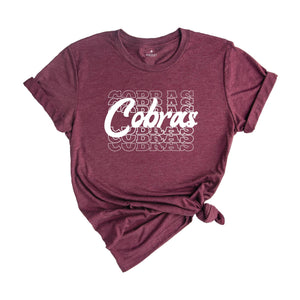 Team Mascot Shirt, Cobras Team Shirt, Cobras Football Shirt, Cobras Fan Shirt, Cobras School Shirt, Cobras School Spirit