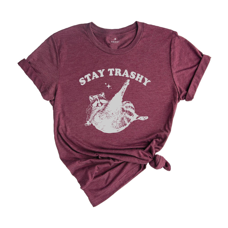 Stay Trashy Shirt, Vintage Animal Shirt, Funny Racoon Shirt, Retro Raccoon Shirt, Boho Animal Shirt, Cute Stay Trashy Shirt, Meme Shirt