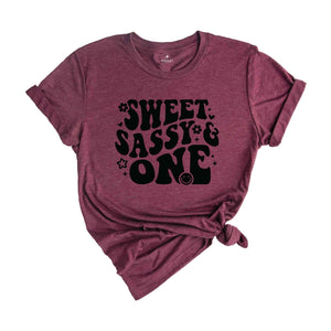 Sweet Sassy One Shirt, Birthday Girl Shirt, Cute Birthday Shirt, Tie Dye Shirt, Birthday Party Shirt Girl, Birthday Gift, Kids Tshirt