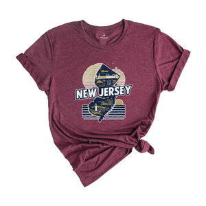 Retro State Of New Jersey Shirt, State Of New Jersey Shirt, State Tee, New Jersey Tee, New Jersey Lover Shirt, Family Trip Shirt, Travel Tee