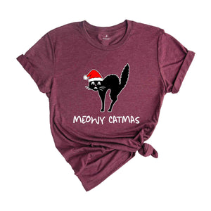 Meowy Catmas Shirt, Christmas Shirt, Christmas Cat Shirt, Cat Lover Shirt, Funny Christmas Shirt, Christmas Gift