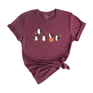 Cute Funny Penguins Doing Sports Vintage Shirt, Penguin Lover Penguin Awareness Day, Cute Animal Birthday Gift