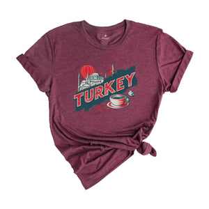 Retro Turkey Shirt, Turkey Travel Shirt, Country Travel Shirt, Shirt For Traveler, Travel Lover Gift, Travel Tee, Trip Shirt