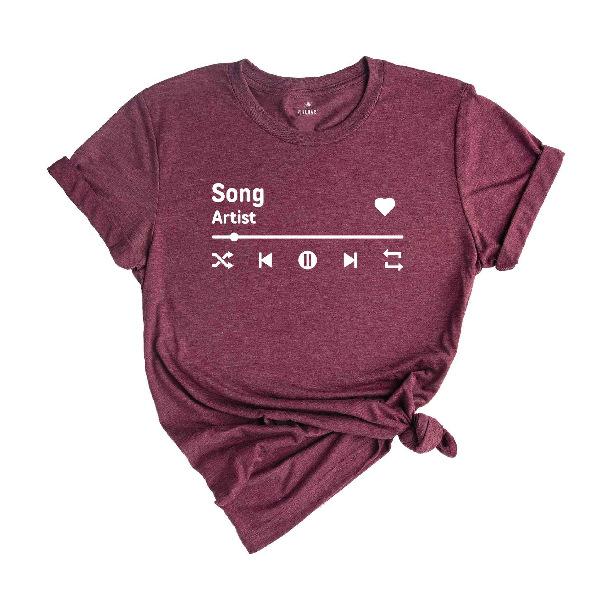 Custom Music Shirt, Personalized Gifts, Custom Song Shirt, Music Player, Song Name, Artist Name, Favorite Song Tee, Musician Gift Shirt