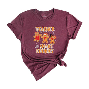 Teacher of Smart Cookies Shirt, Teacher Christmas Shirt, Ginger Cookie Shirt, Gingerbread Shirt, Teacher Life Shirt