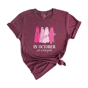 Halloween Mean Girls Shirt, On Wednesday We Wear Pink Ghost Shirt, Mean Girls Ghost Shirt, Pink Ghost Shirt, Mean Girls Halloween