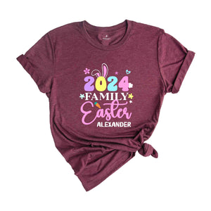 Custom Easter Family 2024 Shirt, Easter Family Shirt, 2024 Easter Shirt, Custom Easter Shirt, Easter Matching Shirt