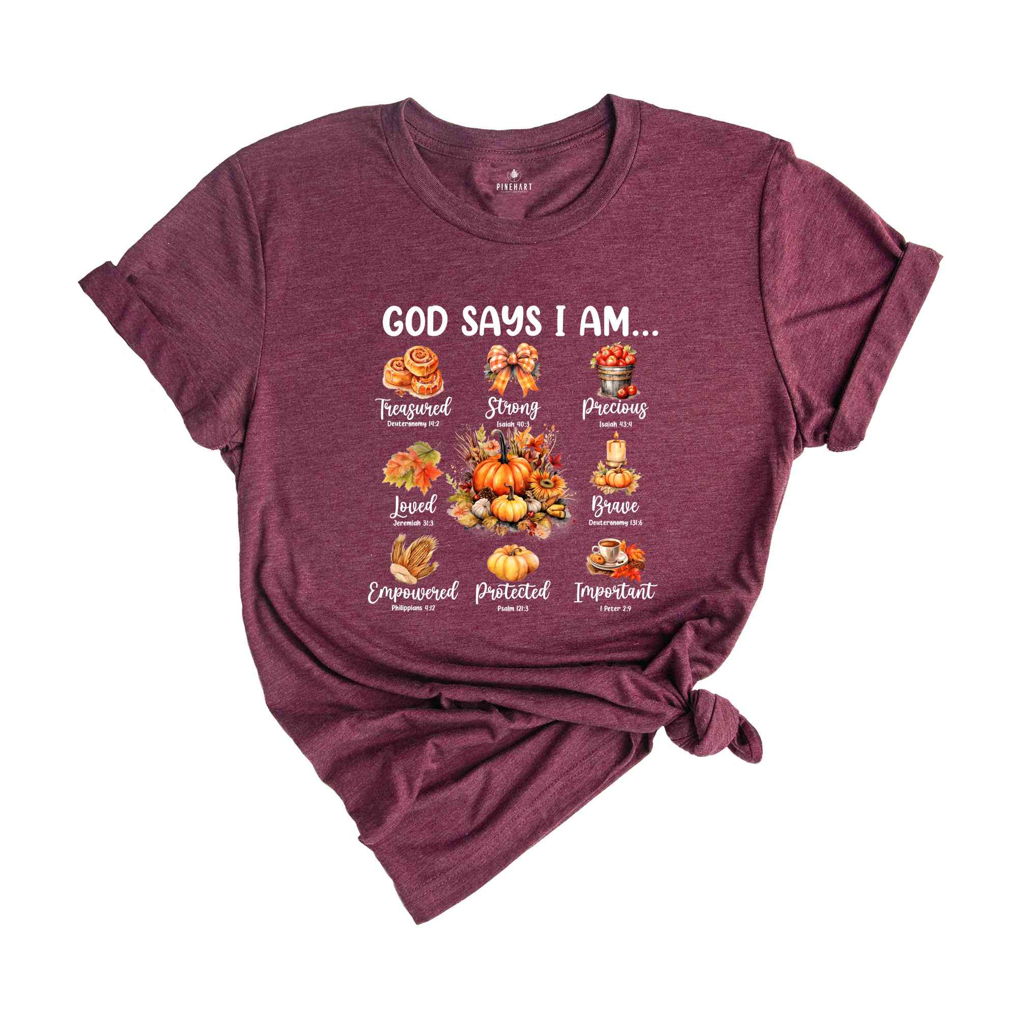 God Says I Am Shirt, Cute Fall Shirt, Fall Vibes Shirt, Halloween Shirt, Religious Shirt, Halloween Gift, Christian Shirt, Spooky Vibes