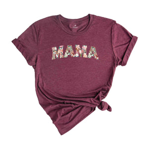 Vintage floral Mama t-shirt, Mama T-Shirt, gift for mothers day, Mama tee, Women's T-Shirt, Floral Mama Shirt