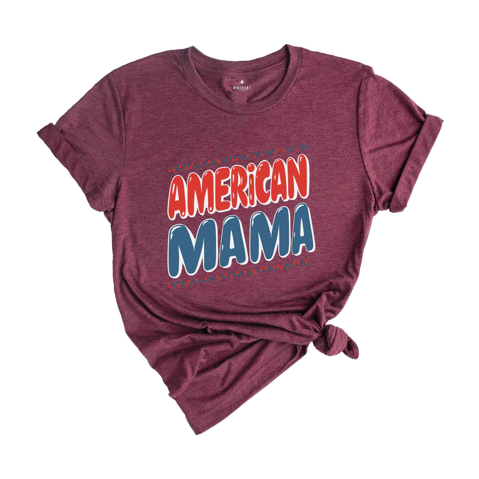 American Mama and Mini Matching Tees, Mommy and Me, Checkered 4th of july shirt, fourth of july tshirt, mommy and me 4th of july t-shirt