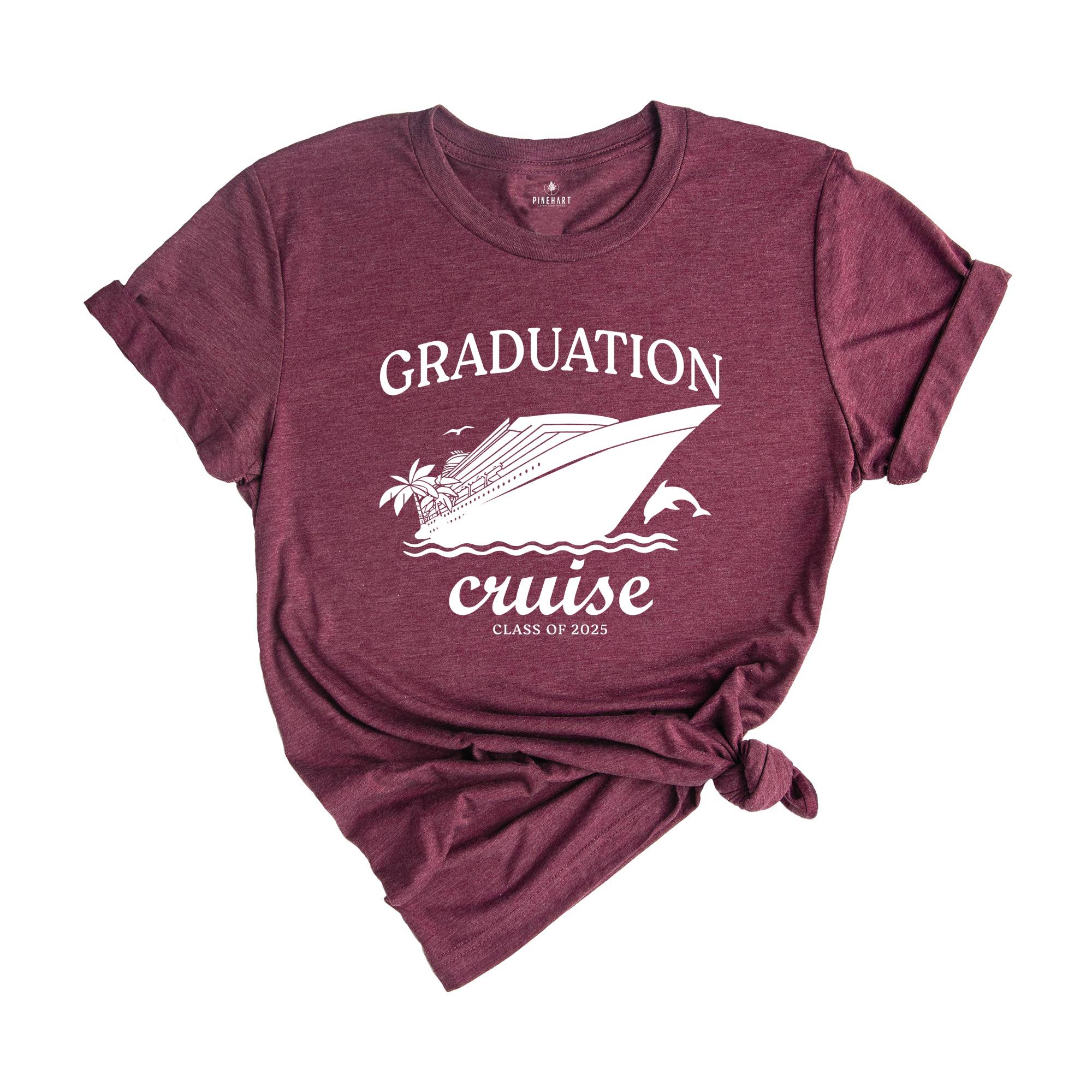 Custom Name Graduation Cruise 2025 Shirt, Matching Family Graduation Shirt, Class of 2025 Shirt, Senior Cruise Shirt, Grad Trip Shirt