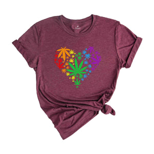 Marijuana LGBT Shirt, Pride Month Shirt, Weed Shirt, Pothead Shirt, LGBTQ Pride Shirt, Pride Month Shirt, Love Is Love Shirt, Rainbow Shirt